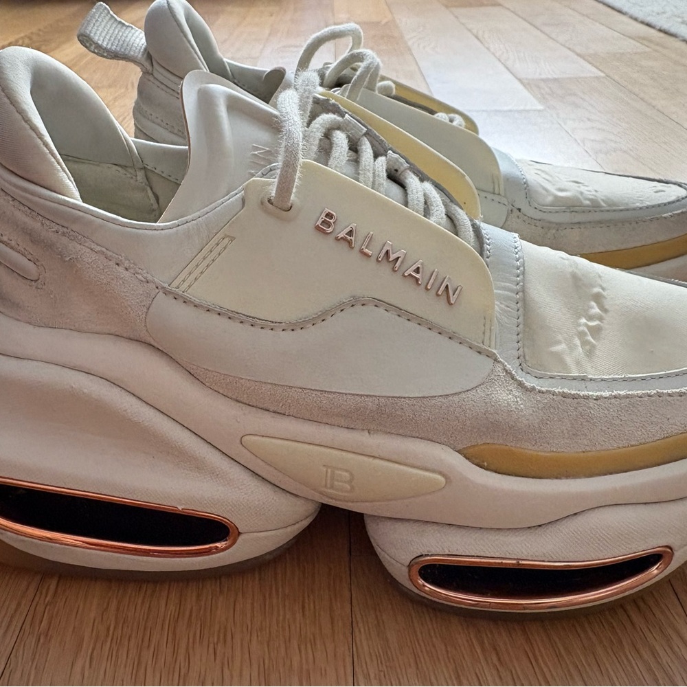Balmain B Bold White Sneakers